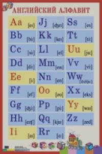 Английский алфавит с транскрипцией: Наглядное пособие для школы (большой формат)